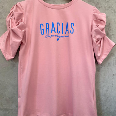BF - Camisa Damas rosada - Gracias