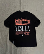 Camisa Premium Oversized Negra - Juan 1:14