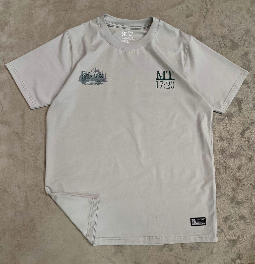 Faith Move Mountains Premium Shirt - MT 17:20 | Cool Fabric