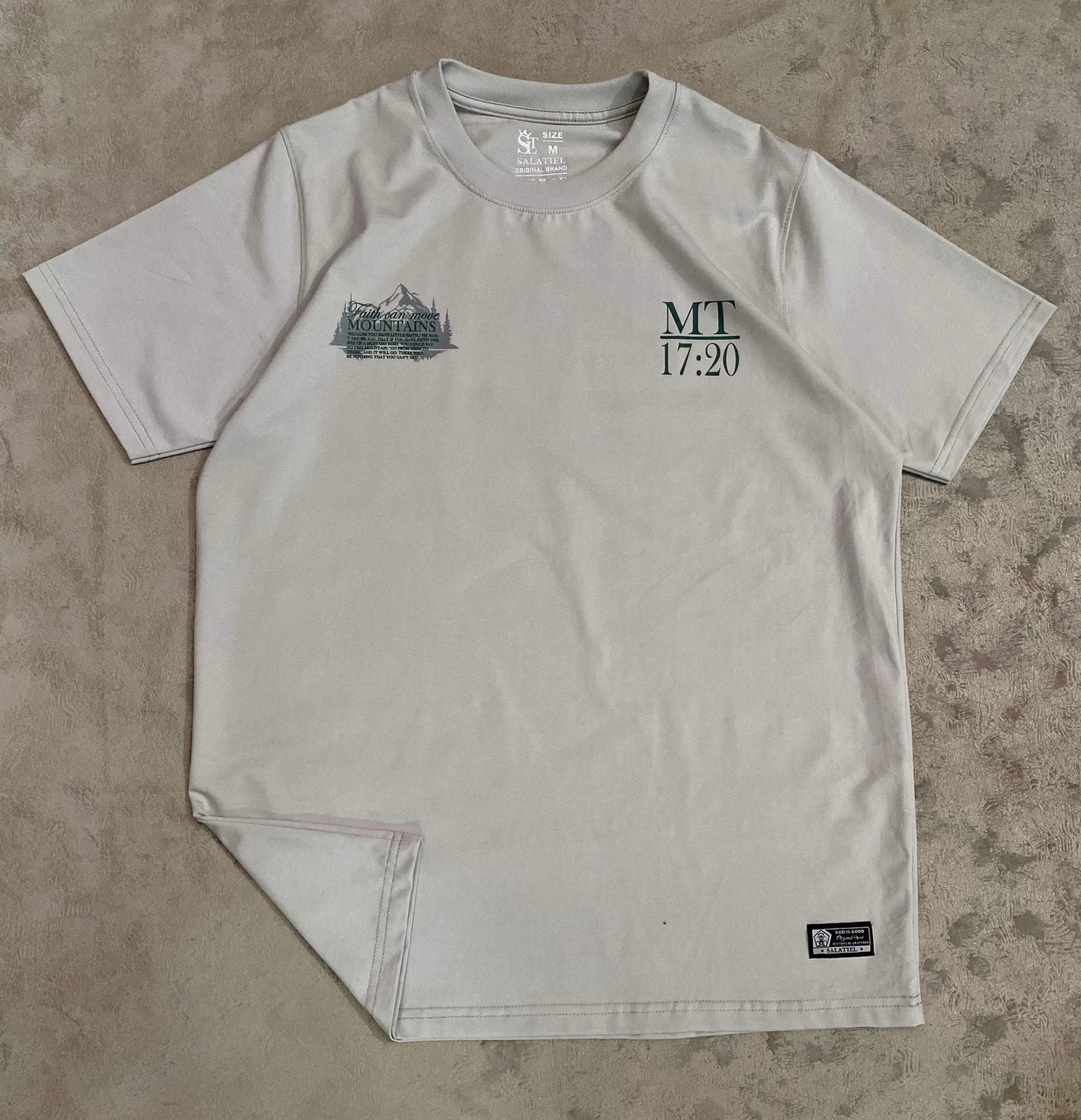 Faith Move Mountains Premium Shirt - MT 17:20 | Cool Fabric