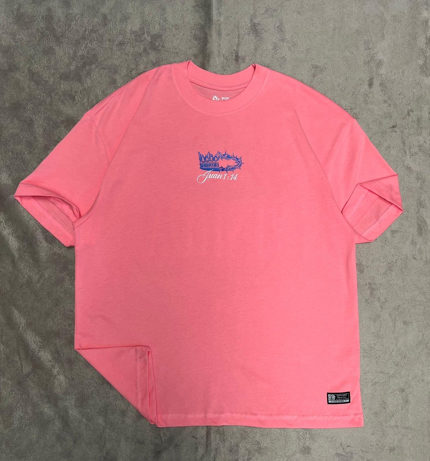 Camisa Premium - Yeshua - Oversized Rosa - Juan 1:14
