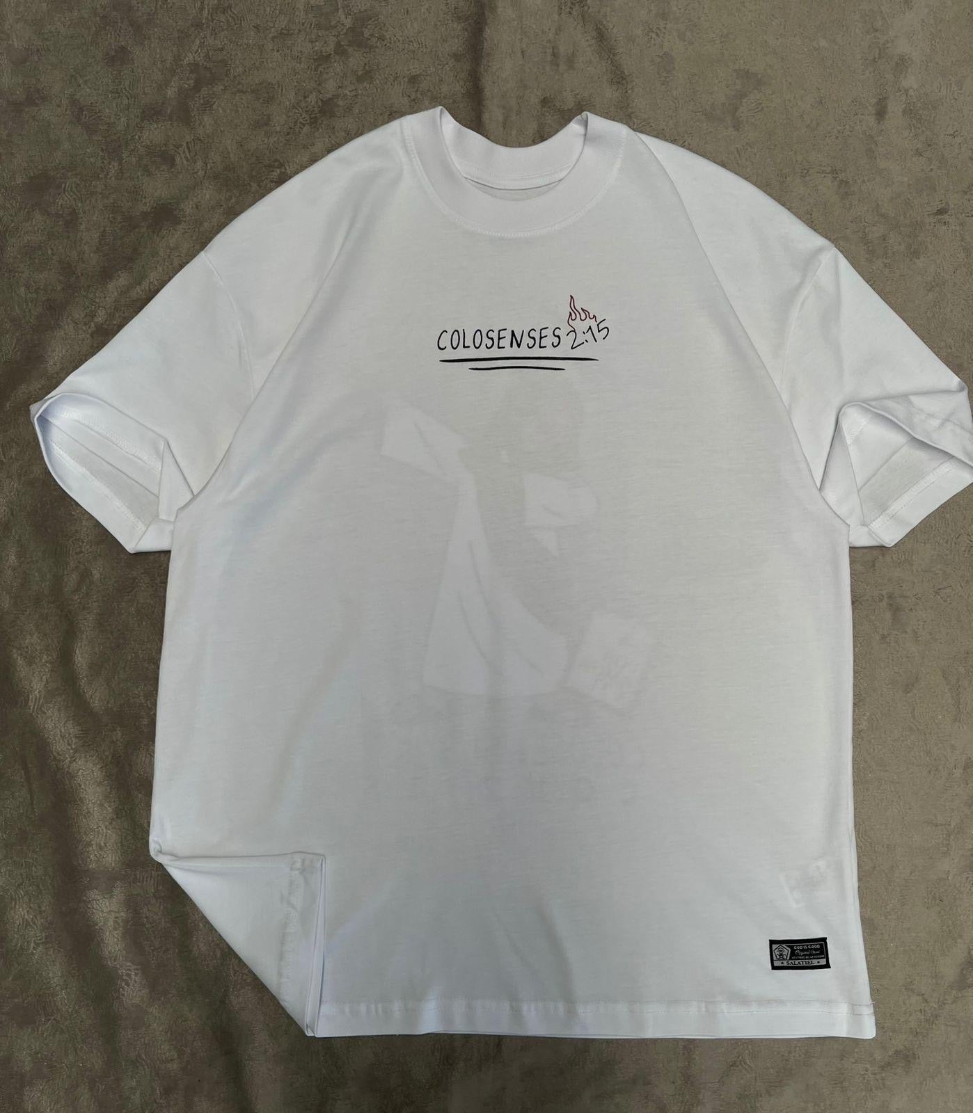 Premium Oversized Shirt White - Colossians 2:15 / Camisa Blanco