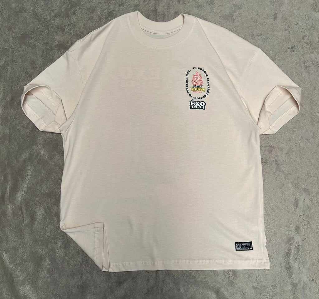 Camisa Premium Oversized Crema - Éxodo 3:1-14 / LAST 3 UNITS