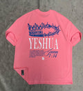 Premium Shirt - Yeshua - Oversized Pink - John 1:14