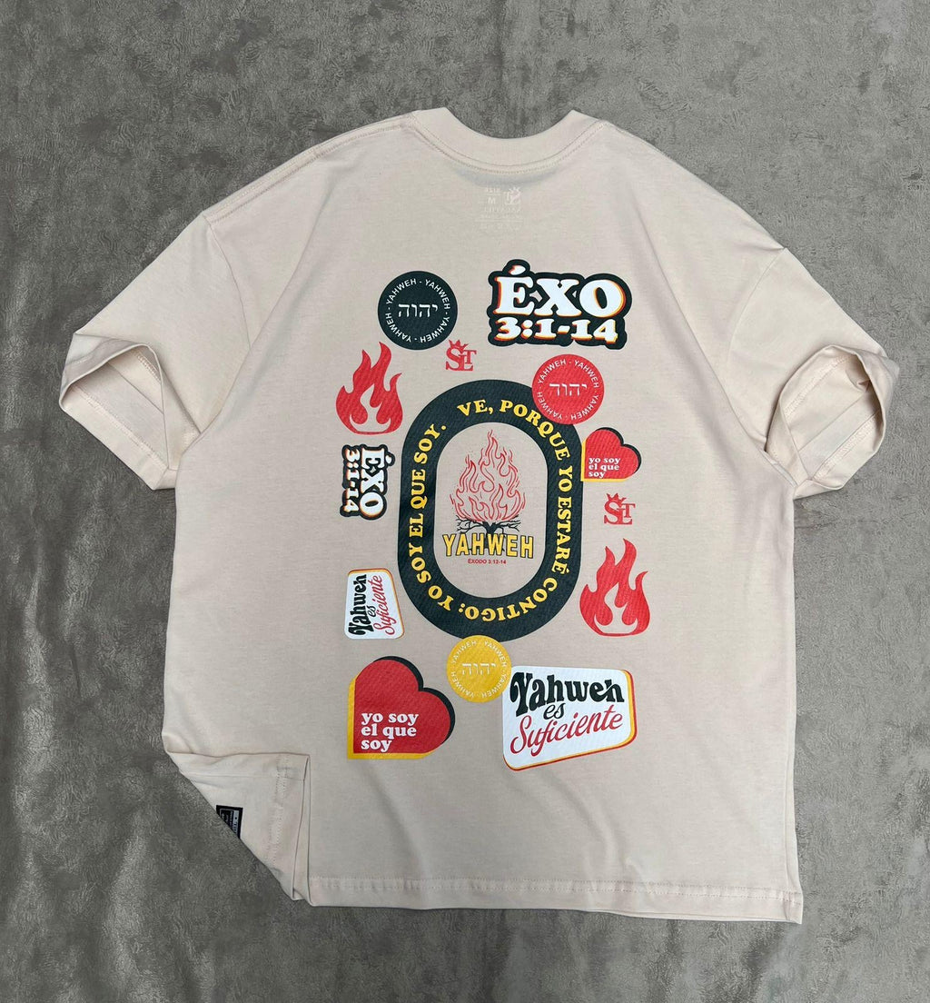 Camisa Premium Oversized Crema - Éxodo 3:1-14 / LAST 3 UNITS