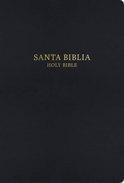 RVR 1960/KJV Biblia Bilingüe Letra Grande, negro imitación piel