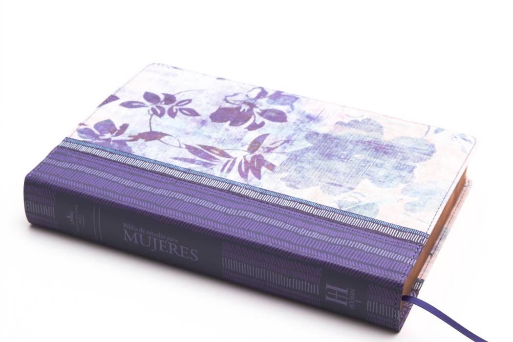 RVR 1960 Women's Study Bible, Blue Floral Printed Cloth with Index