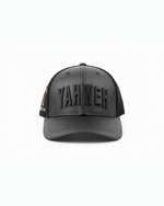 Black Leather Cap /  Gorra Cuero Negra - Yahweh