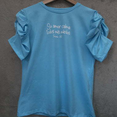 BF - Camisa damas azul claro - Su amor