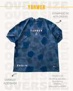 Premium Regular Fit Acid Wash Shirt - Yahweh Blue - Exodus 3:14 / Camisa Premium Regular Fit Acid Wash - Yahweh Azul - Éxodo 3:14