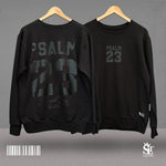 Basic Premium - BF - Sweater Unisex Negro - Salmos 23