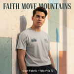 Post redes sociales - Modelo con camisa Faith Move Mountains