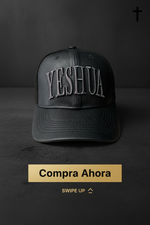 Gorra / Cap - Yeshua Negra - Cuero
