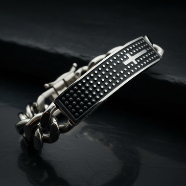 Pulsera Hombre de Dios con texto visible